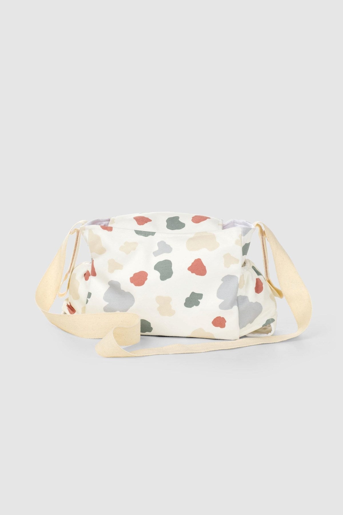 Organic Cotton Baby Stroller Organiser – Waterproof Pram Bag with Animal Print - Little Gusto