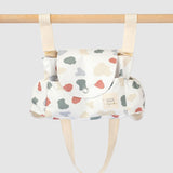 Organic Cotton Baby Stroller Organiser – Waterproof Pram Bag with Animal Print - Little Gusto