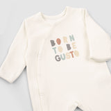 Organic Baby Sleepsuit - Long Sleeve Footed 2-Pack (Animal Pattern) - Little Gusto