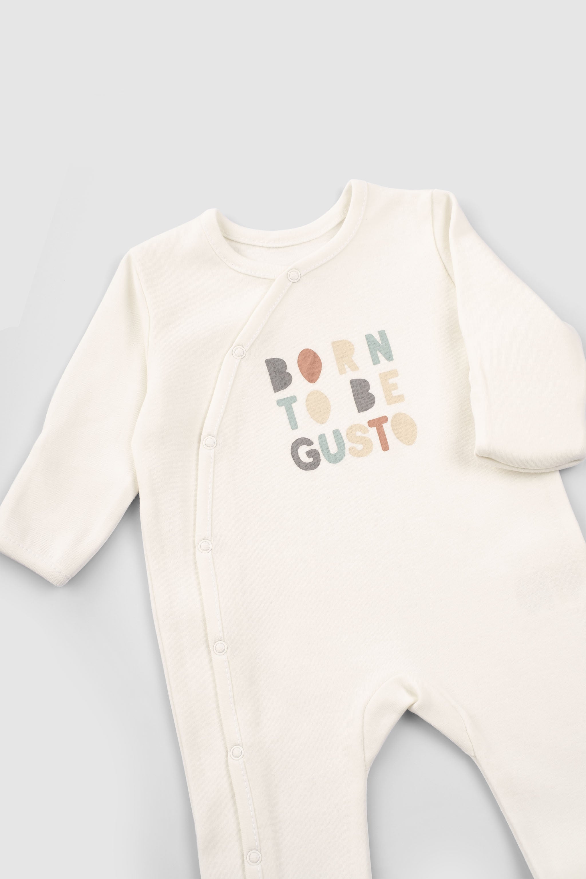 Organic Baby Sleepsuit - Long Sleeve Footed 2-Pack (Animal Pattern) - Little Gusto