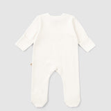 Organic Baby Sleepsuit - Long Sleeve Footed 2-Pack (Animal Pattern) - Little Gusto