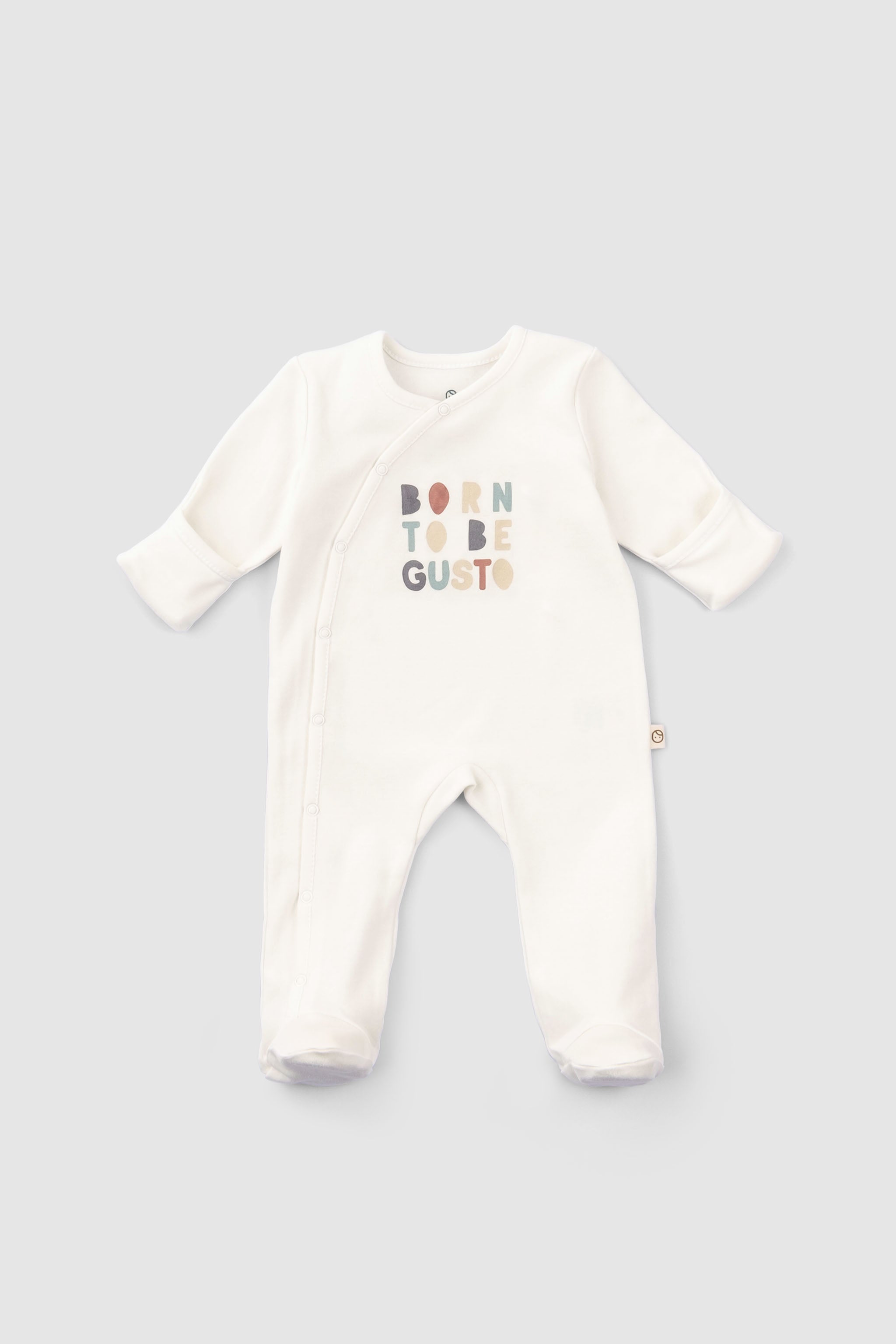 Organic Baby Sleepsuit - Long Sleeve Footed 2-Pack (Animal Pattern) - Little Gusto