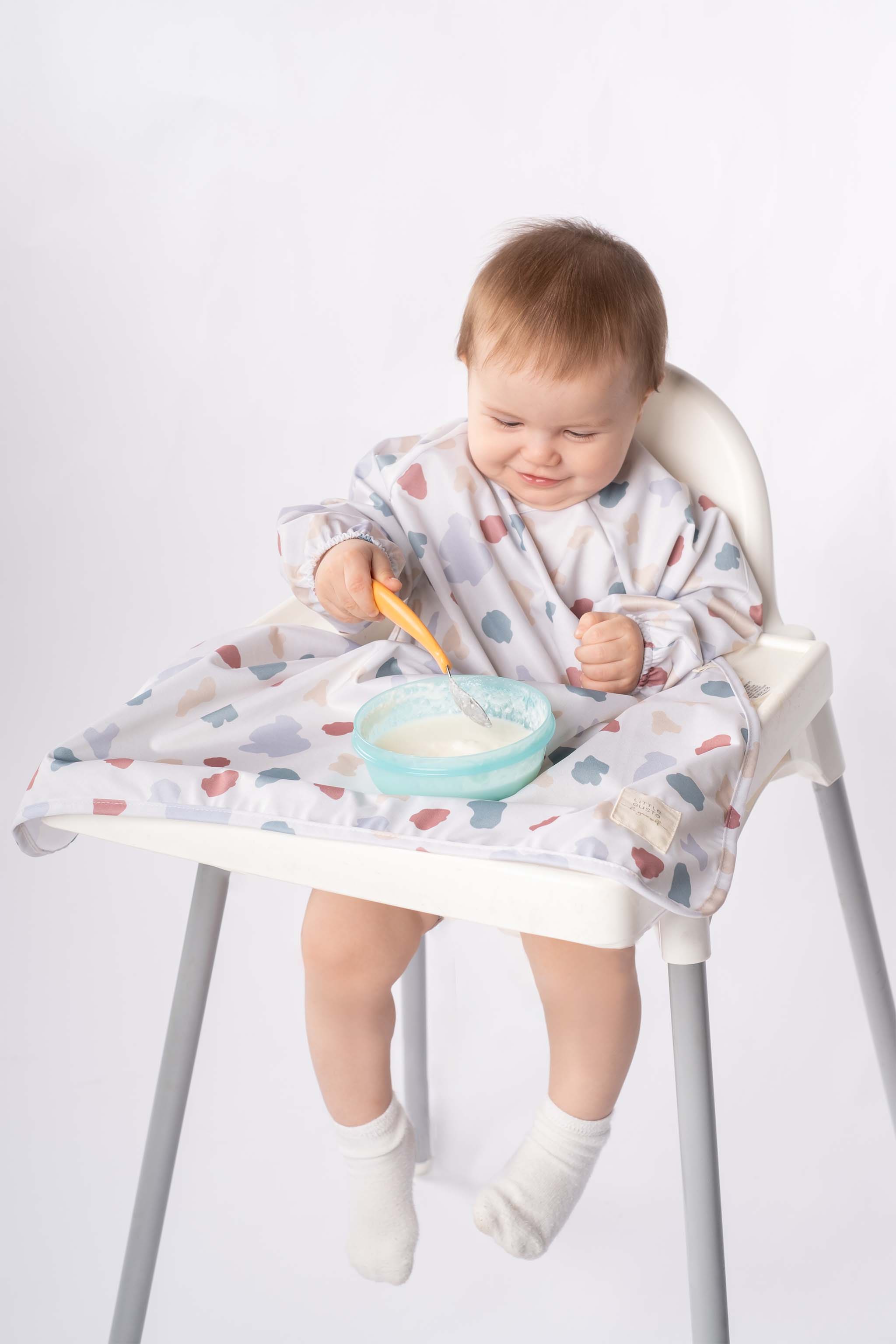 Waterproof Long Sleeve BLW Bib – Adjustable Fit (Animal Pattern) - Little Gusto