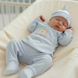 10-Piece Organic Cotton Newborn Hospital Set - Blue