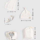 10-Piece Organic Cotton Newborn Hospital Set - Cream