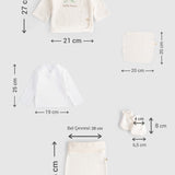 10-Piece Organic Cotton Newborn Hospital Set - Cream