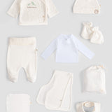 10-Piece Organic Cotton Newborn Hospital Set - Cream