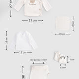 10-Piece Organic Cotton Newborn Hospital Set - Ecru