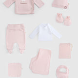 10-Piece Organic Cotton Newborn Hospital Set - Pink