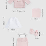 10-Piece Organic Cotton Newborn Hospital Set - Pink
