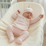 10-Piece Organic Cotton Newborn Hospital Set - Pink