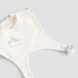 2-Pack Organic Cotton Waterproof Baby Bib Set – Ecru