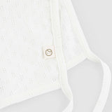 Organic Cotton Pointel English Newborn Ecru Hat