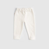 2 Pack Organic Cotton Baby Trousers - Ecru