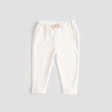 2 Pack Organic Cotton Baby Trousers - Ecru