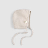 Organic Cotton Pointel English Newborn Beige Hat