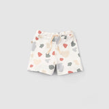 Organic Cotton Baby Shorts Set Animal Patterned