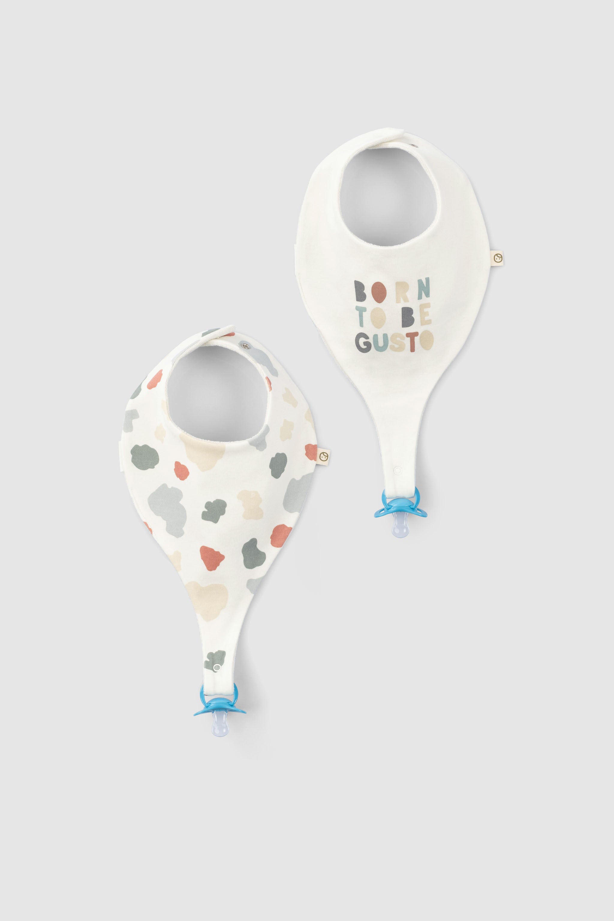 Organic Baby Bandana Bibs with Pacifier Clip – Pack Little Gusto