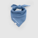 Organic Cotton Baby Bandana – Blue