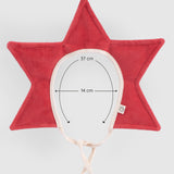 Red Velvet Christmas Star Baby Bonnet / HeadBand