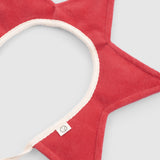 Red Velvet Christmas Star Baby Bonnet / HeadBand