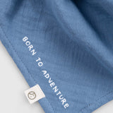 Organic Cotton Baby Bandana – Blue