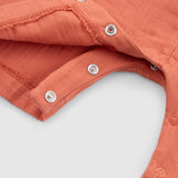 Organic Cotton Baby Dungarees – Orange