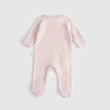 Organic Cotton 2 Pack Baby Sleepsuit Set - Blue & Ecru