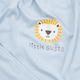 Organic Cotton Double Layer Bunny Baby Blanket - Blue