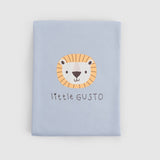 Organic Cotton Double Layer Bunny Baby Blanket - Blue
