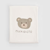 Organic Cotton Double Layer Bunny Baby Blanket - Ecru