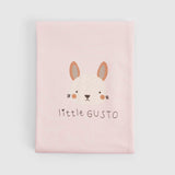 Organic Cotton Double Layer Bunny Baby Blanket - Pink