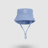 Organic Cotton Muslin Baby Sun Hat - Blue