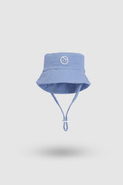 Organic Cotton Muslin Baby Sun Hat - Blue