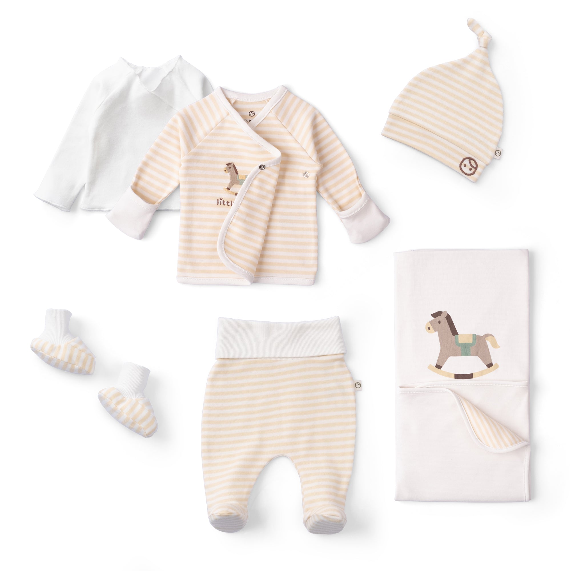 Organic Newborn Coming Home Set with Blanket – 6-Piece - Little Gusto