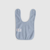 Organic Cotton Waterproof Baby Bib Set (2 Pack) - Blue & Ecru