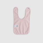 waterproof baby bib set pink ecru