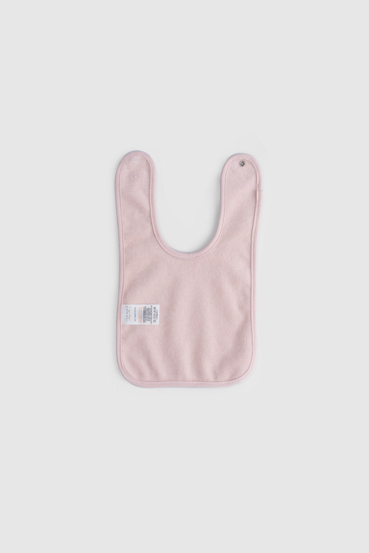 waterproof baby bib set pink ecru