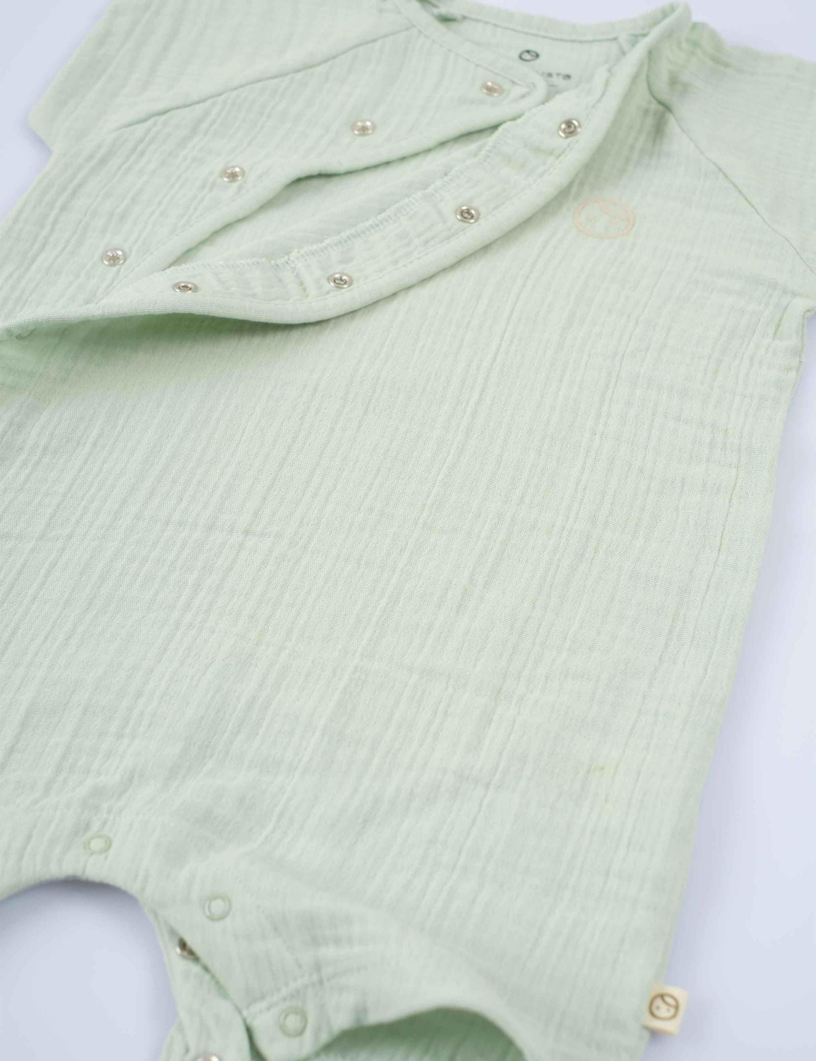 baby onesie organic cotton green
