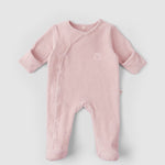 baby sleepsuit with mittens detail
