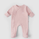 baby sleepsuit with mittens detail
