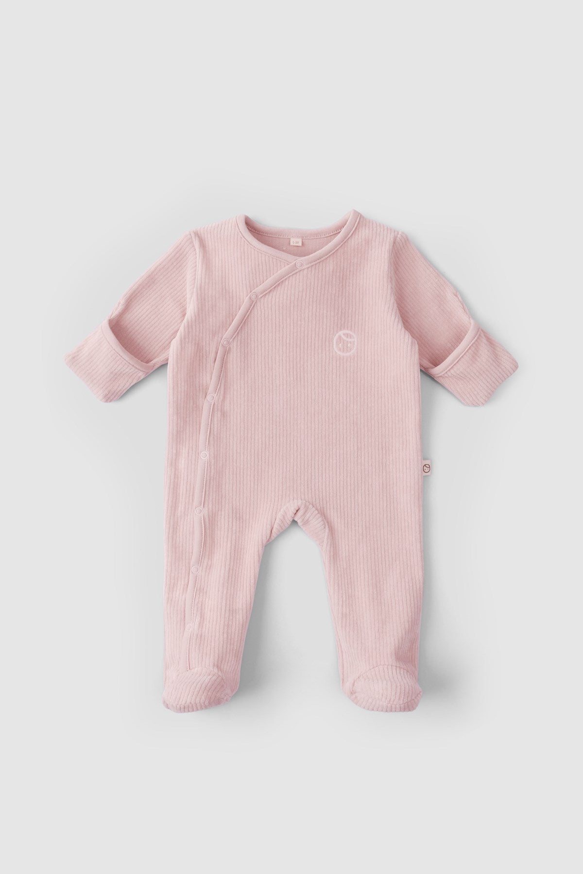 baby sleepsuit with mittens detail
