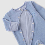 footed baby romper winter organic
