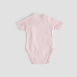 Personalised Organic Cotton Baby Vest - Hello World Pink
