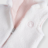 Reversible Quilted Baby Gilet – Pink