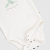 Twig Organic Cotton 2 Pack Baby Bodysuits – Ecru