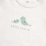 Twig Organic Cotton 2 Pack Long Sleeve Baby Bodysuits – Ecru