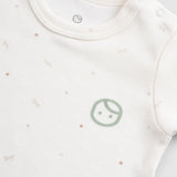 Twig Organic Cotton 2 Pack Long Sleeve Baby Bodysuits – Ecru