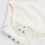 Twig Organic Cotton 2 Pack Long Sleeve Baby Bodysuits – Ecru