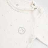 Twig Organic Cotton 2 Pack Long Sleeve Baby Bodysuits – Ecru